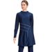 Conservative Three Piece Muslim Swimsuit Full Coverage Sun Protection Diving Surfing Women's Outdoor Sports Clothing_ecoleips.com