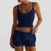DiYun European American Sports Yoga Style Camisole And Shorts Women's Two-Piece Set 2025 Summer_ecoleips.com