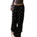 Original Korean Style Design Sense Cross Flower Full Print Casual Pants Women's 2026 Spring New Loose Wide Leg Sports Pants_ecoleips.com