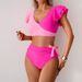 Women's Clothing New Bikini Split Swimsuit Women's High Waist Swimming Trunks Bikini Swimsuit_ecoleips.com