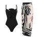 Women's Clothing New Women's Swimsuit Solid Color One Piece Bow Conservative Swimsuit Female_ecoleips.com