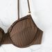 2024 Women's European American Style Solid Color Bikini Sexy Underwire Two Piece Beach Swimsuit_ecoleips.com