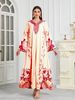 Verve Muslim Long Printed New Dubai Abaya Dress Noon_ecoleips.com
