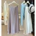 High End Women's Acetate Satin Fishtail Midi Skirt High Waisted Slimming Flowing a Line Bodycon Long Skirt for New Spring 2026_ecoleips.com