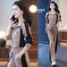 European-style Casual Sportswear For Women, 2024 Spring Autumn New Trendy Age-reducing Cardigan Sweatshirt And Long_ecoleips.com