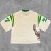 Women's Y2K Street Style Color Block Letter Print Loose Pullover T-Shirt Hip Hop Casual Short Sleeve Top Summer New_ecoleips.com