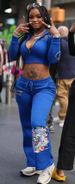 Women's Trendy Street Style Cardigan And Straight Trousers Set Skull Heart Print Zipper Short Cardigan High Waist Fit Two Piece Suit_ecoleips.com