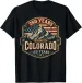 Women's T-Shirts America 250 Colorado 150 Years American Flag 4th Of July Tee T-Shirt_ecoleips.com