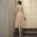 Champagne Color Evening Dress For Women 2025 New Style Adult Ceremony Birthday Party Temperament Lady Can Wear Dress On Ordinary Days_ecoleips.com