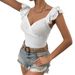 Voya Women's Sexy And Elegant Jumpsuit For Spring And Summer, Slim Fit And Slimming Tapered Three Part Jumpsuit_ecoleips.com