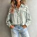 WSIH Striped Collared Shirt Long Sleeve Loose Fit Slimming Top for Women Autumn New Arrival 2026_ecoleips.com