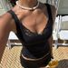 Women's Sexy Lace Trim Short Vest Top Trendy European American Style Versatile Solid Color Hot Girl Summer Tank Camis_ecoleips.com
