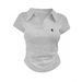 cross-border Korean-style Lapel Polo Shirt, Solid Color, Slim Fit, Short Style, Knight Embroidery, Simple And_ecoleips.com