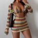 New 2025 Russian Style Women's Off-Shoulder Slim Fit Short Bikini Cover up Beach Dress Backless Design_ecoleips.com