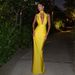 Women’s Clothing Ins Style Summer New Sexy V Neck Halter Neck Backless Long Skirt Solid Color Slit Dress_ecoleips.com