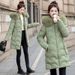 Women's Detachable Hood Longline Puffer Coat Winter Warm Thickened Trench Jacket Slim Fit Fashion Outerwear_ecoleips.com