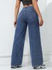K American Wide Leg Jeans Women's New Loose And Slimming Straight Leg Denim Pants With Floor Length_ecoleips.com