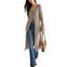 Elegant French Retro Long Sleeved Cardigan Mid-Length Knit Sweater For Women Regular Fit T-Shirt Style_ecoleips.com