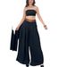 European And American Foreign Trade Ready-to-ship Women's Clothing 2024 New Fashion High-waisted Elastic Back Wide-leg_ecoleips.com