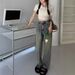 Plus-size Loose-fitting American Retro Straight-leg Jeans For Women, Autumn Wear, High-waisted, Slimming, Stylish_ecoleips.com
