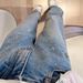 Women's Clothing Autumn Slim Fit Straight Leg Jeans For Plus Size Women Wide Leg Pants Stylish And Versatile Pear Shaped_ecoleips.com