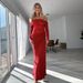 Women's Clothing Summer New Long Skirt Temperament Sexy One Shoulder Mesh Hollow Dress For Women_ecoleips.com