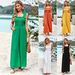 Real Shot Of Women's Clothing On : 2023 Spring/Summer Elegant Casual Solid Color High-waisted_ecoleips.com
