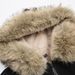 girl Girl New Style Mountain Eagle Fur Collar Hooded Down Jacket Winter Loose American Street Fashion Button Decorated Cotton Coat_ecoleips.com