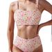 Floral Print High-Waist Bikini Set: Retro Two-Piece Swimsuit For Women, Tummy Control & Sexy Beachwear_ecoleips.com