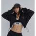 American-style Letter Embroidery Sports For Women, High-end Loose-fitting Street-style Long-sleeve Jacket_ecoleips.com