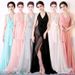 Women's Clothing Sexy See Through Dress Nightclub Chiffon Long Skirt Club Sauna Technician Work Clothes_ecoleips.com