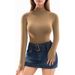 Women's Clothing Autumn And Winter High Collar Fine Thread Long Sleeve Triangle Jumpsuit Slimming And Slimming Sports Fitness Yoga Jumpsuit_ecoleips.com
