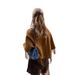 European American Cross-border 2025 Autumn Winter Women's New Fashion: Elegant, Stylish, Slimming, Versatile Cape Coat_ecoleips.com