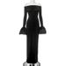 WG134 Fashionable Spring Elegant Socialite Style Women's Clothing Polyester Off-Shoulder Irregular Dress_ecoleips.com