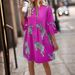 European And American Cross-border AliExpr 2026 Summer New Elegant Women's Leopard Print Button Bell-sleeve_ecoleips.com