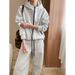 Unisex Hooded Zip-Up Tracksuit Set – Casual Pullover Hoodie & Jogger Pants (S/M/L, Fall Essentials)_ecoleips.com