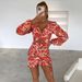 Spring Cross-Border Hot Sale Long Sleeve Fashionable Elegant Slim Sexy Bodycon Dress Women's Wholesale_ecoleips.com