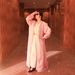 ZAB266 Muslim Women's Fashion Rhinestone Abaya Set Shiny Satin Three-Piece Dress_ecoleips.com