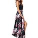 2025 New Style Summer European And American V-neck Strap Sleeveless Sexy Backless Color Block Printed Dress_ecoleips.com