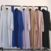 Modern Color-Block Open Front Cardigan Dress For Women - Solid Color Long Sleeve Casual Tunic Dress_ecoleips.com