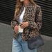 "Leopard Print Bomber Jacket – Oversized Polyester Coat (Brown) | Vintage Streetwear For Bold Souls"_ecoleips.com
