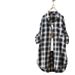 Women's Shirt With Korean-Style Loose Fit, Fashionable And Youthful Polo Collar Long-Sleeve Checkered Shirt_ecoleips.com