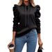 2025 European And American Autumn Winter New Fashion Turn-Down Collar Hooded Solid Color Long Sleeve_ecoleips.com