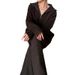 Effortless Office Chic – High Neck Zip Knit Set With Wide-Leg Pants (Fall Collection)_ecoleips.com