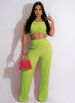 Women's Clothing Hot Sale Spring Fashion Leisure One Shoulder Wrap Chest Wide Leg Two Piece Set_ecoleips.com