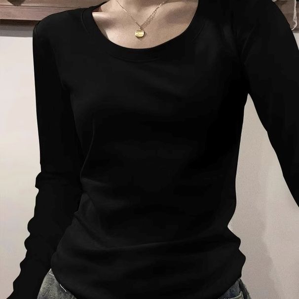 This Women's Base Layer Shirt Features A Classic American Retro Design That Fits Tightly And Creates A Slimming Effect._ecoleips.com