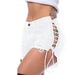 Aria Basics Aria Basics Beggar Ripped Jeans Eyelet Bandage European And American Style Nightclub Sexy Women's Hot Pants_ecoleips.com
