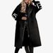 rge collar down jacket with hood and long style for winter, slim waist and knee length thickened women's coat_ecoleips.com
