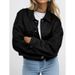 Women's Short Fashion Casual Jacket Faux Suede Autumn Winter New 2025 European American Cross Border Trade_ecoleips.com