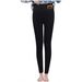 Women's Clothing Ultra-Thick Fleece-Lined Leggings Winter Thermal Tights High Waist Stretchy Skinny Pants With Cute Prints (Black/Grey)_ecoleips.com